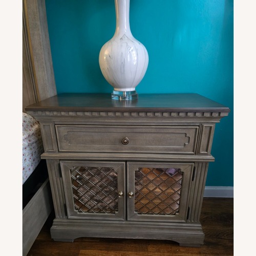 Used Ashley Furniture Borlend Wood Veneer Nightstands for sale on AptDeco