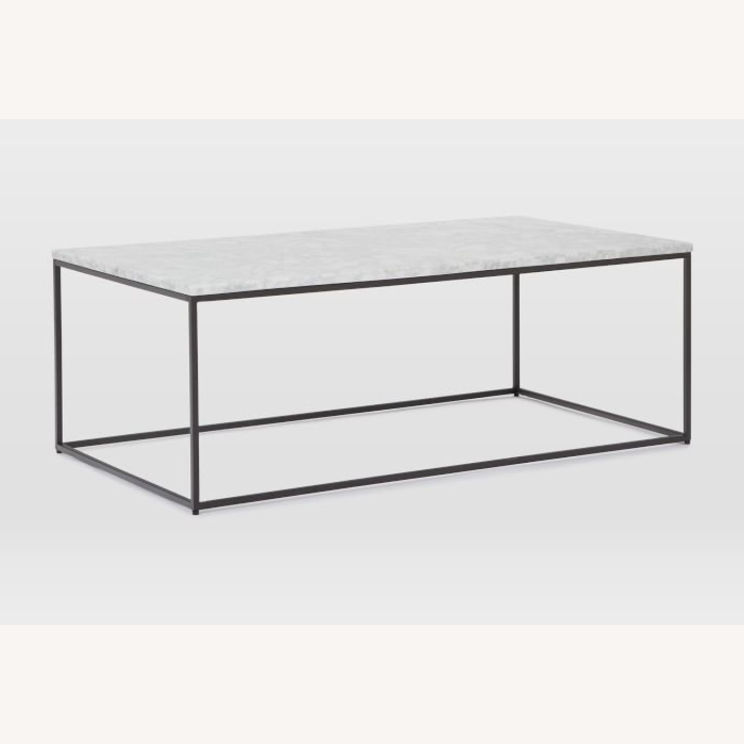 West Elm Streamline White Marble Coffee Table - image-6