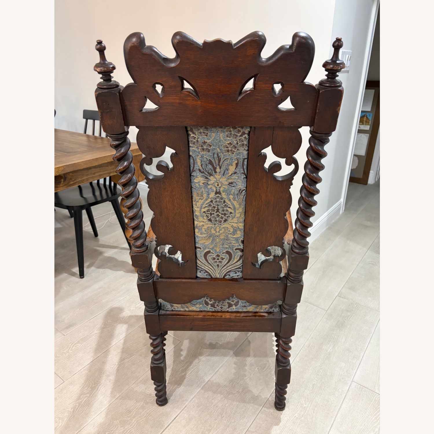 Vintage/Antique  Dark Brown Accent Chairs - image-5