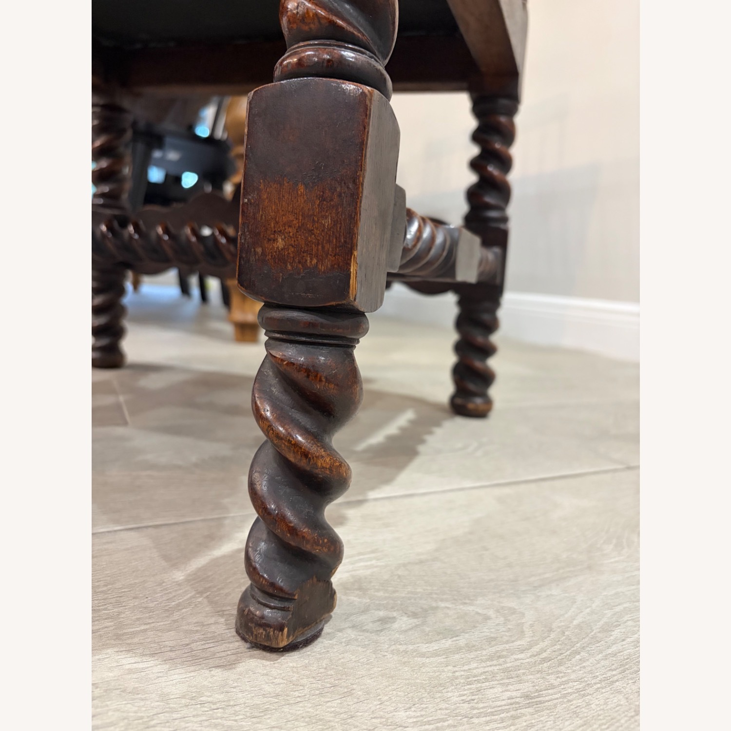 Vintage/Antique  Dark Brown Accent Chairs - image-4