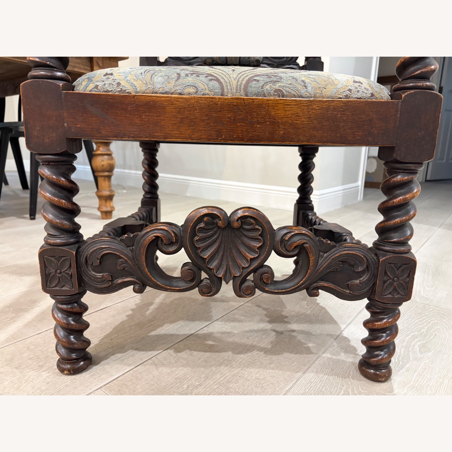 Vintage/Antique  Dark Brown Accent Chairs - image-3