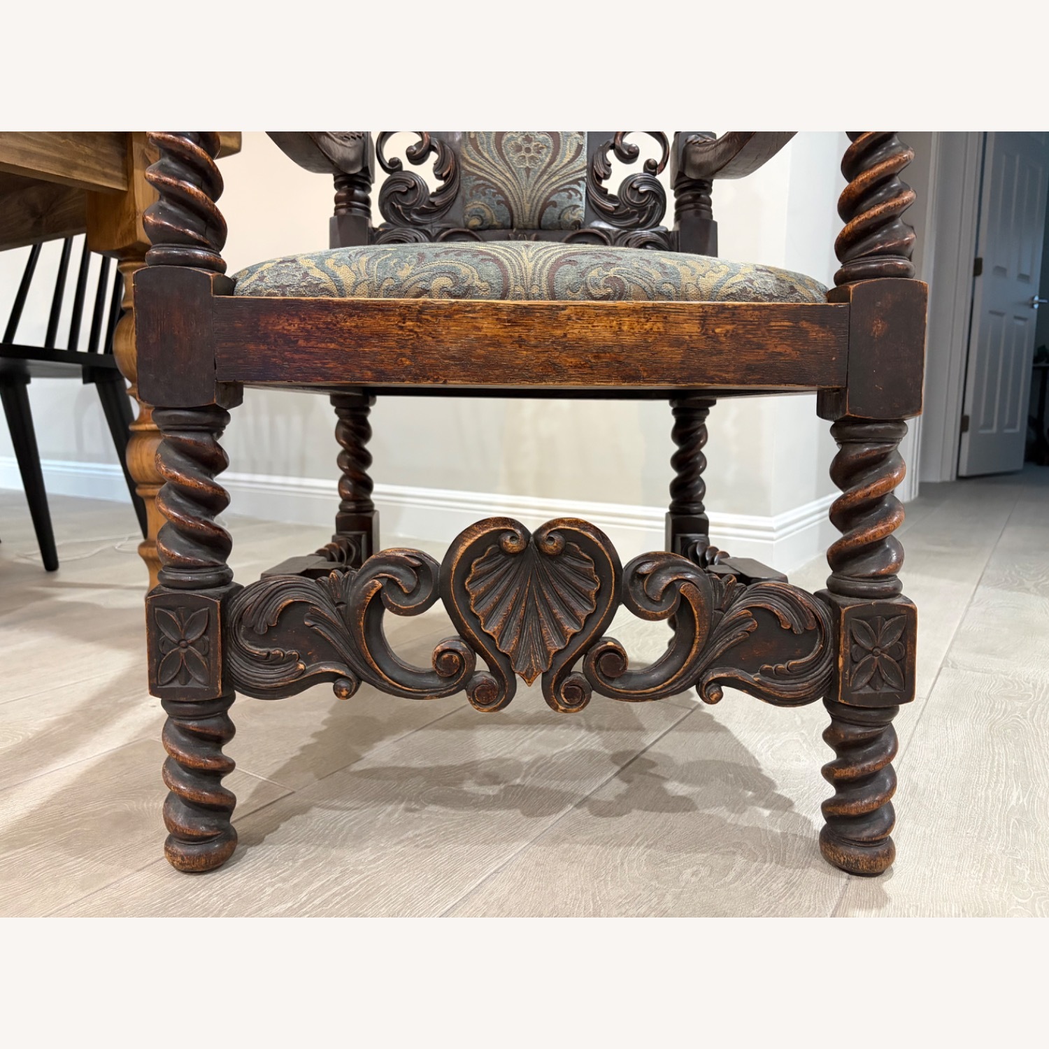 Vintage/Antique  Dark Brown Accent Chairs - image-8