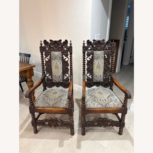 Used Vintage/Antique  Dark Brown Accent Chairs for sale on AptDeco