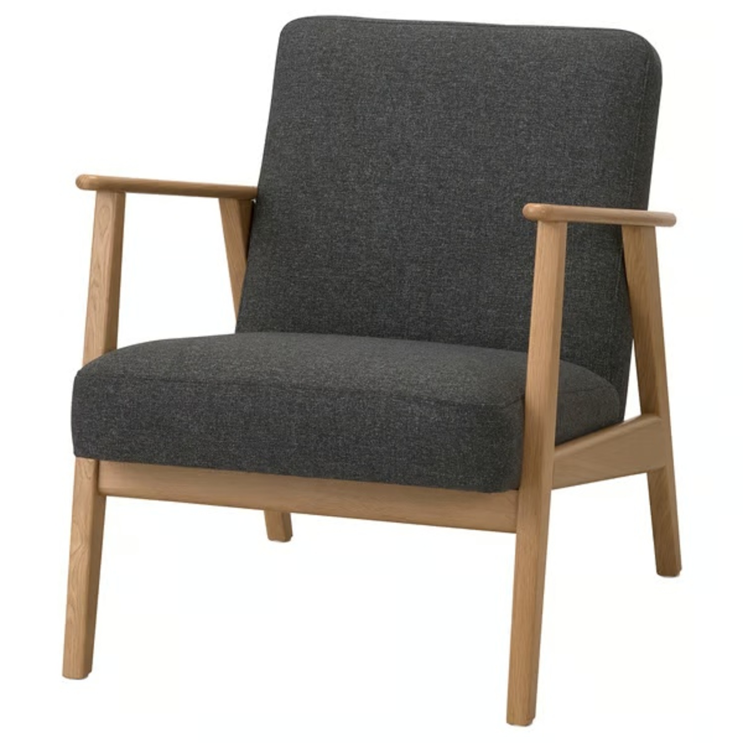 IKEA Ekenäset Light Gray Fabric Armchair - image-4