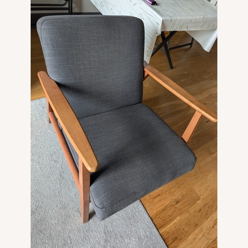 Used IKEA Ekenäset Light Gray Fabric Armchair for sale on AptDeco