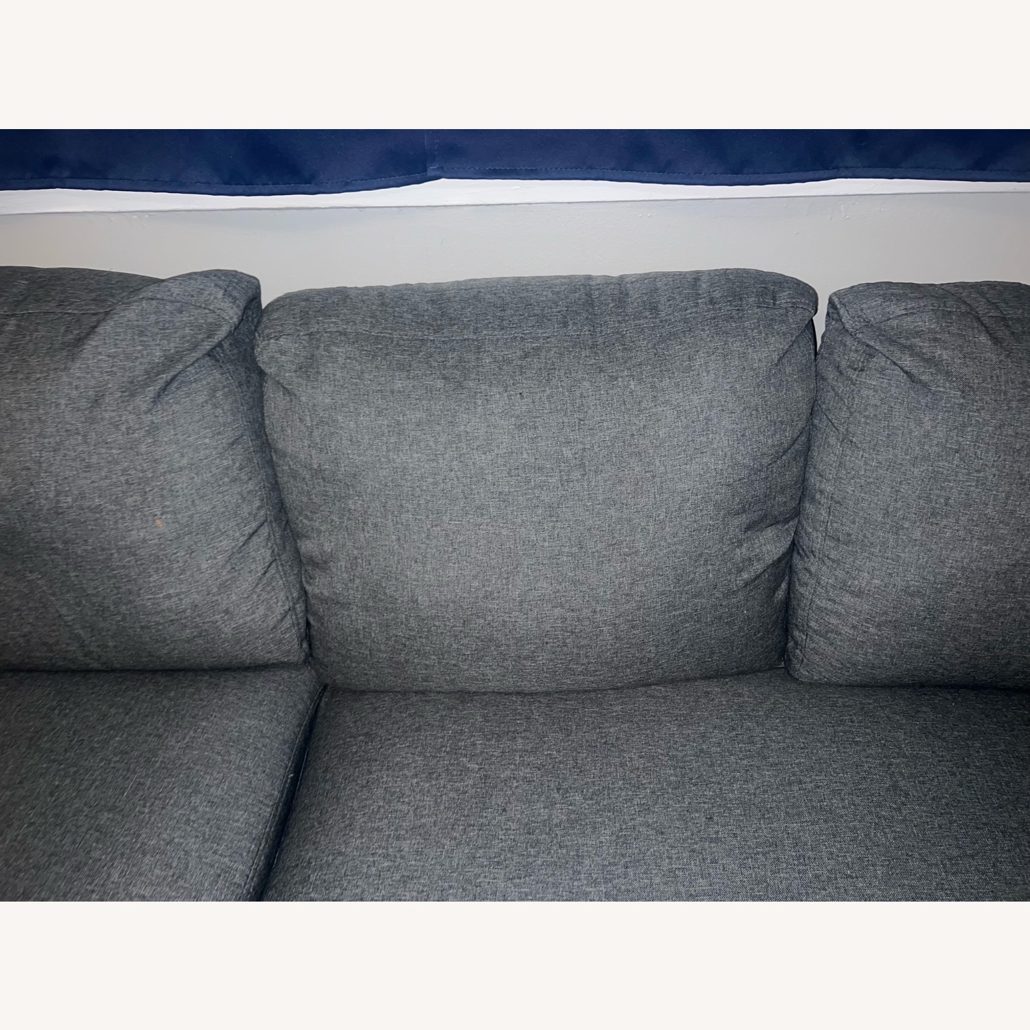 Light Gray Fabric 3+ Seater Sofa - image-4