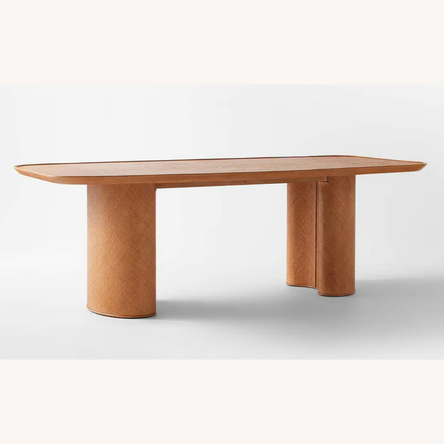 CB2 Crest Natural Rattan Dining Table - image-2