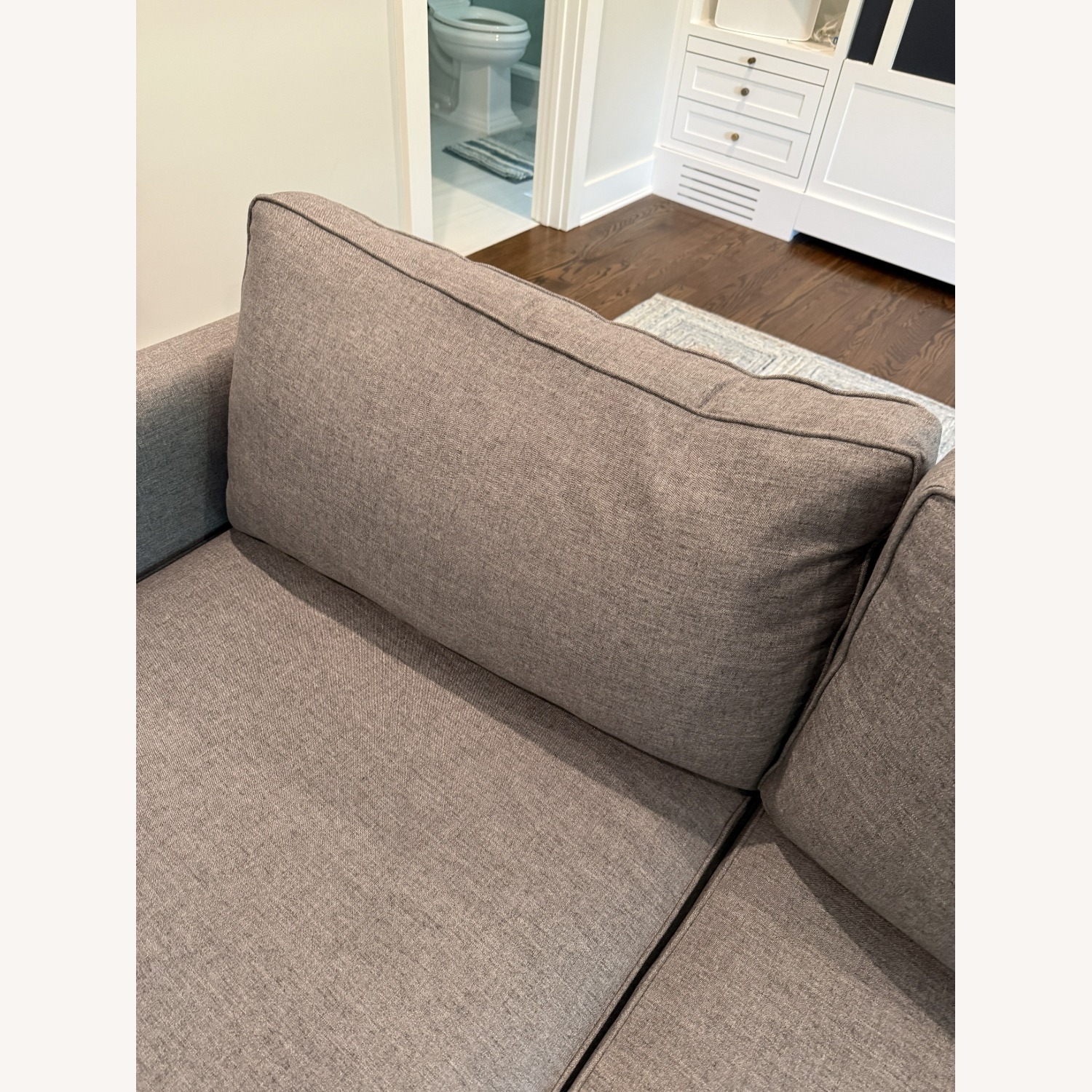 West Elm Harris Dark Gray Fabric Sleeper Sofa - image-13