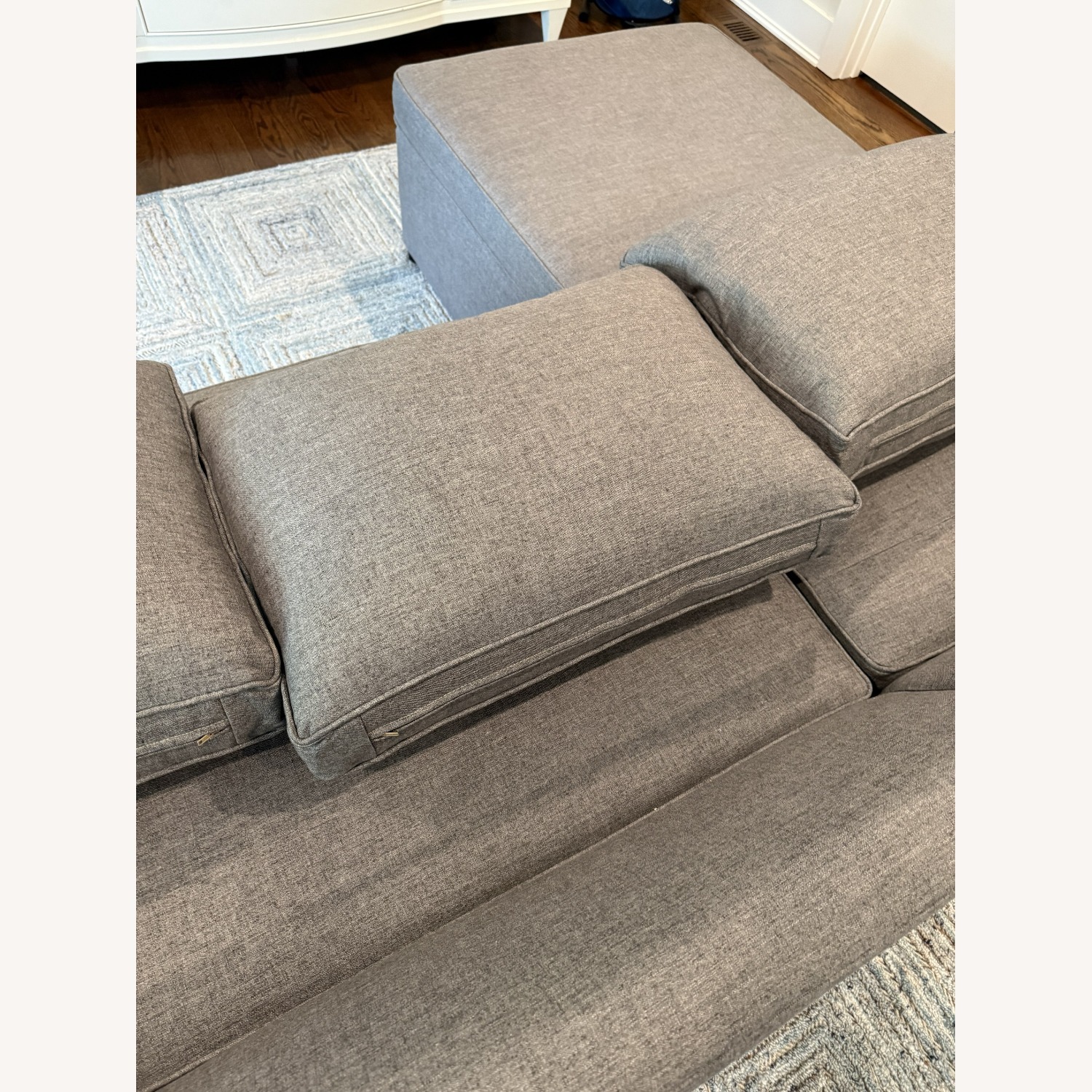 West Elm Harris Dark Gray Fabric Sleeper Sofa - image-11