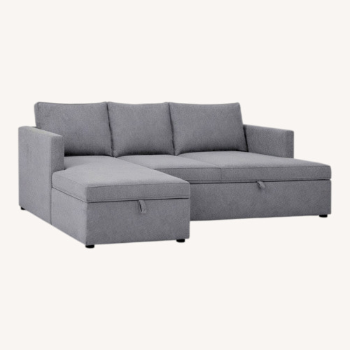 Used West Elm Harris Dark Gray Fabric Sleeper Sofa for sale on AptDeco