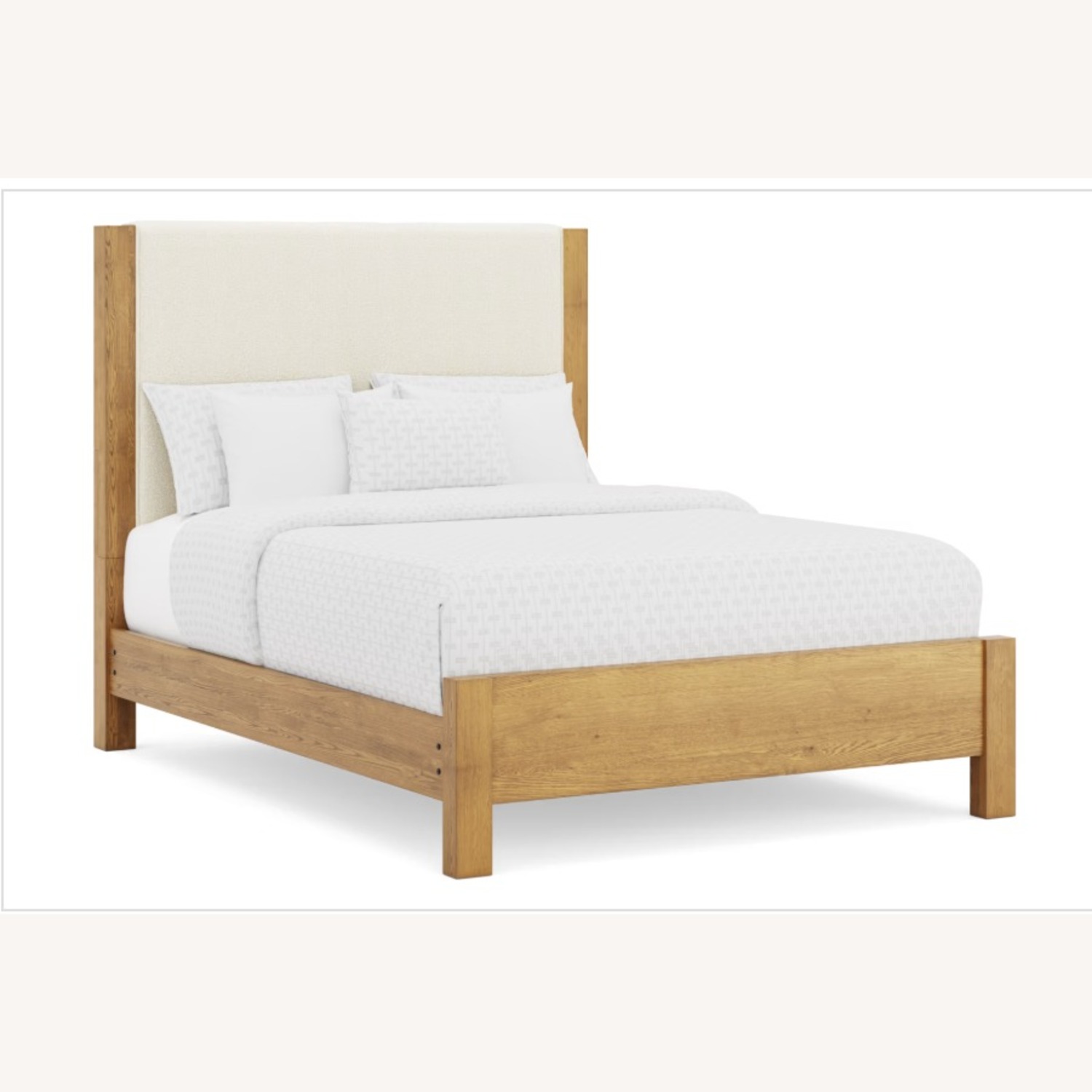 Rooms To Go Ithaca Natural Queen Upholstered Bed Frame - image-3