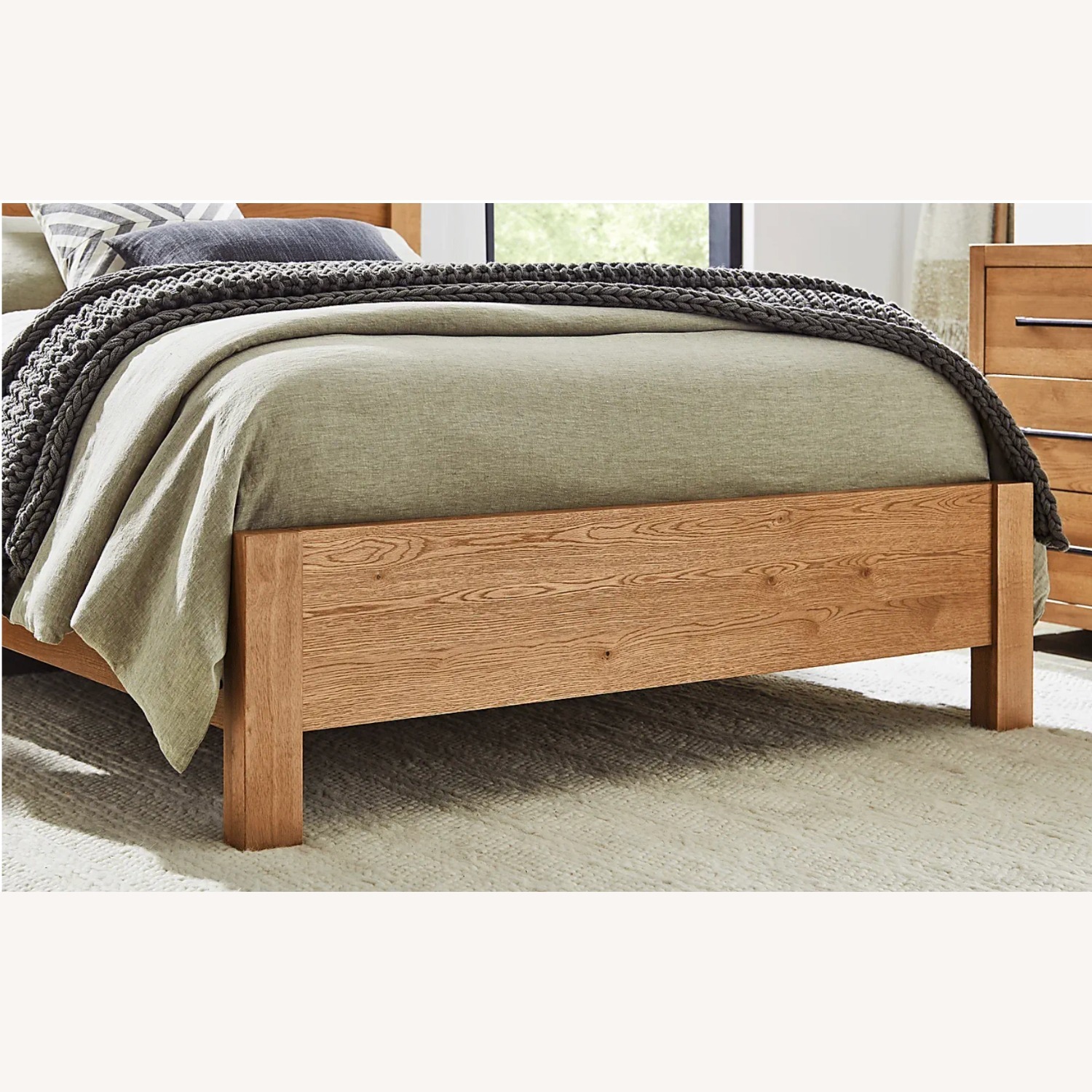 Rooms To Go Ithaca Natural Queen Upholstered Bed Frame - image-2