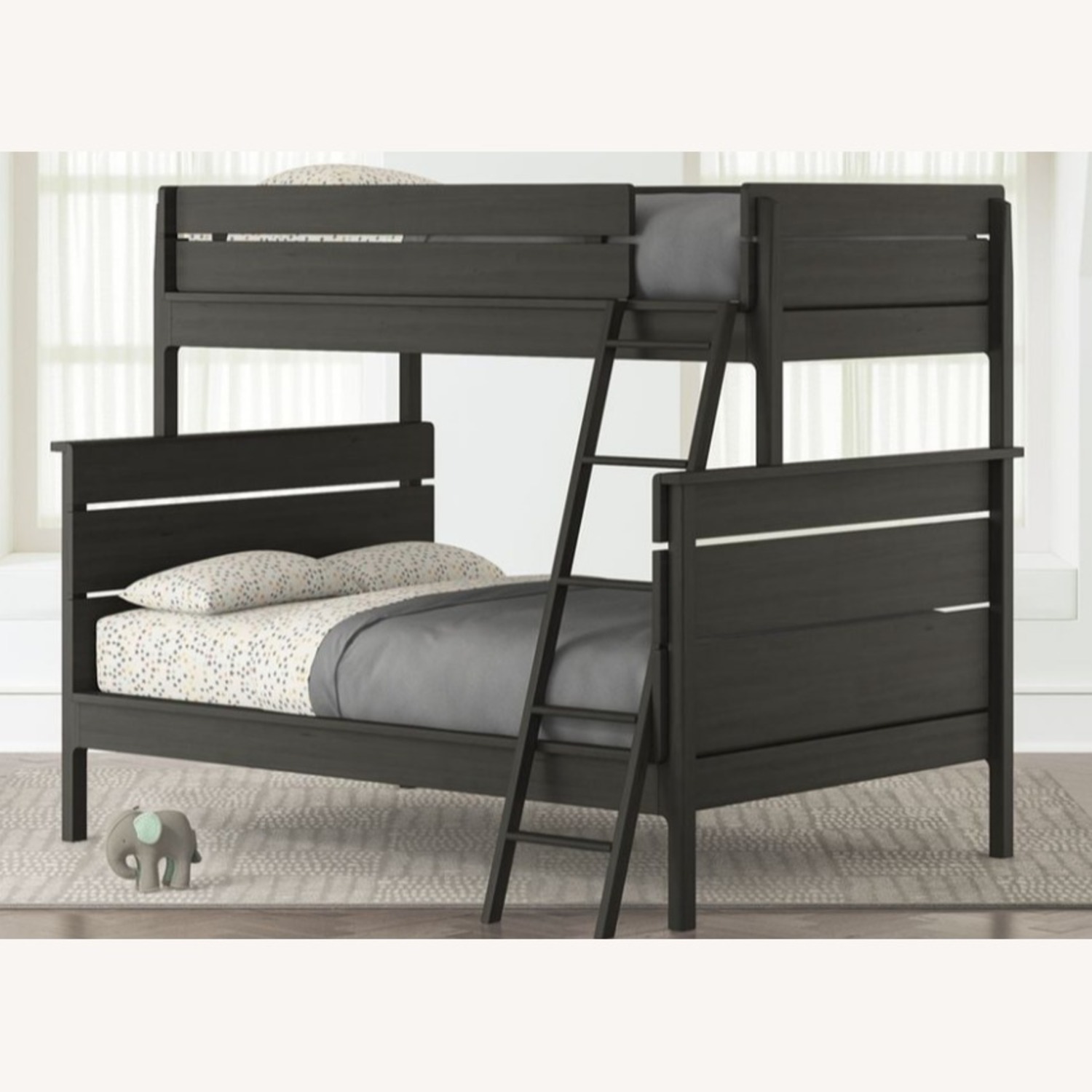 Crate & Barrel Gray Wood Bunk Bed - image-2