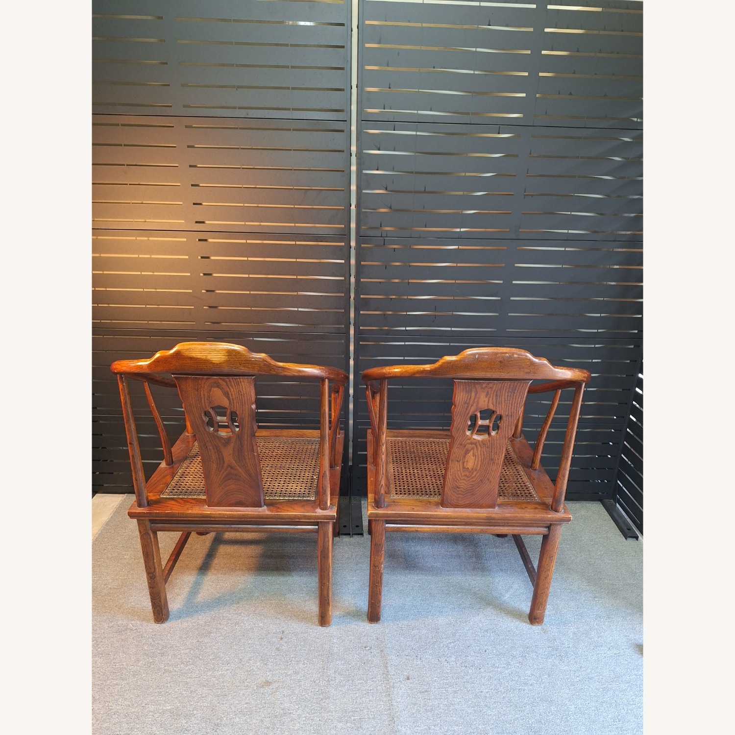 Henredon Cain Horseshoe Chairs - image-6