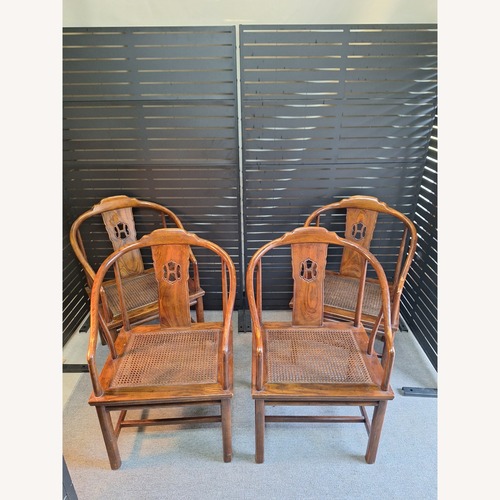 Used Henredon Cain Horseshoe Chairs for sale on AptDeco