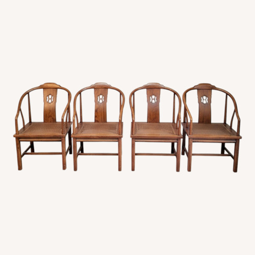 Used Henredon Cain Horseshoe Chairs for sale on AptDeco