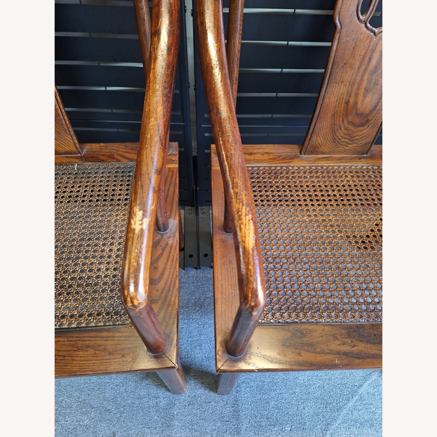 Henredon Cain Horseshoe Chairs - image-5