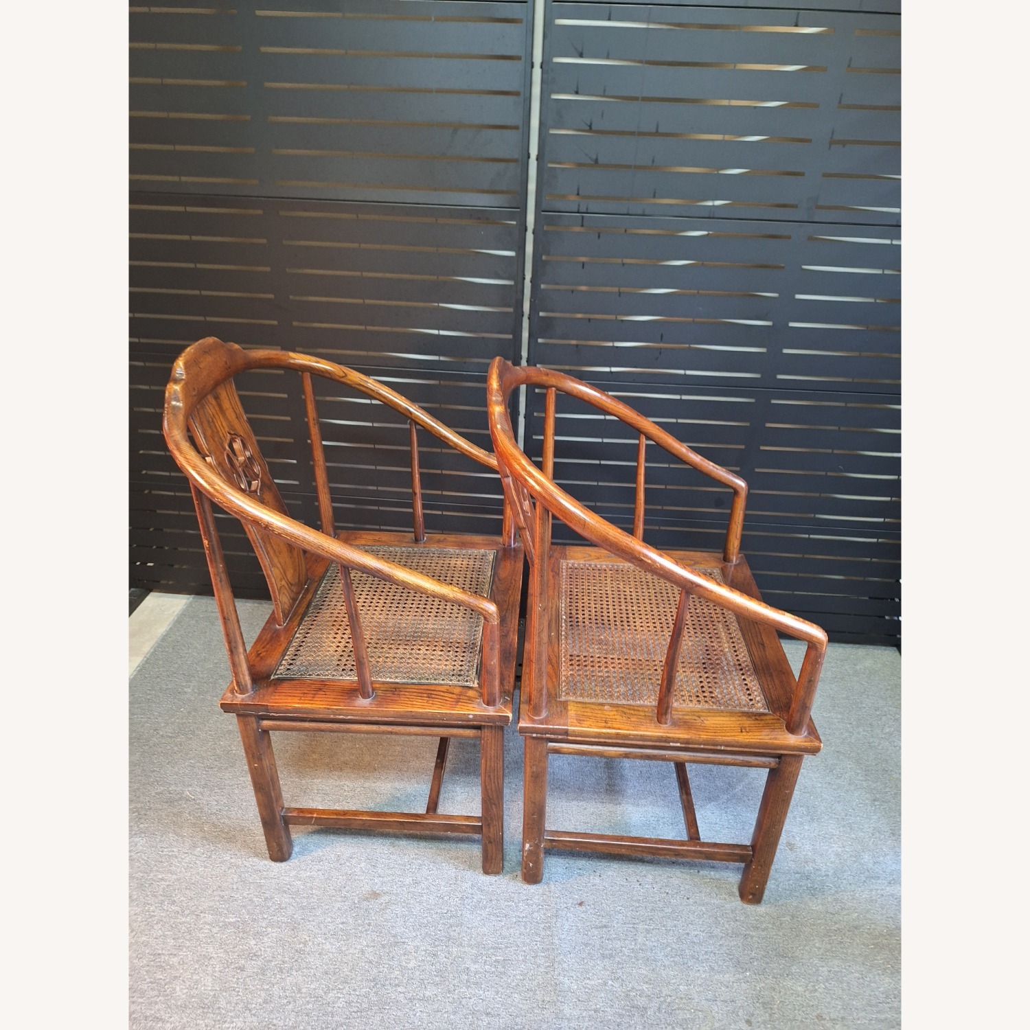 Henredon Cain Horseshoe Chairs - image-2