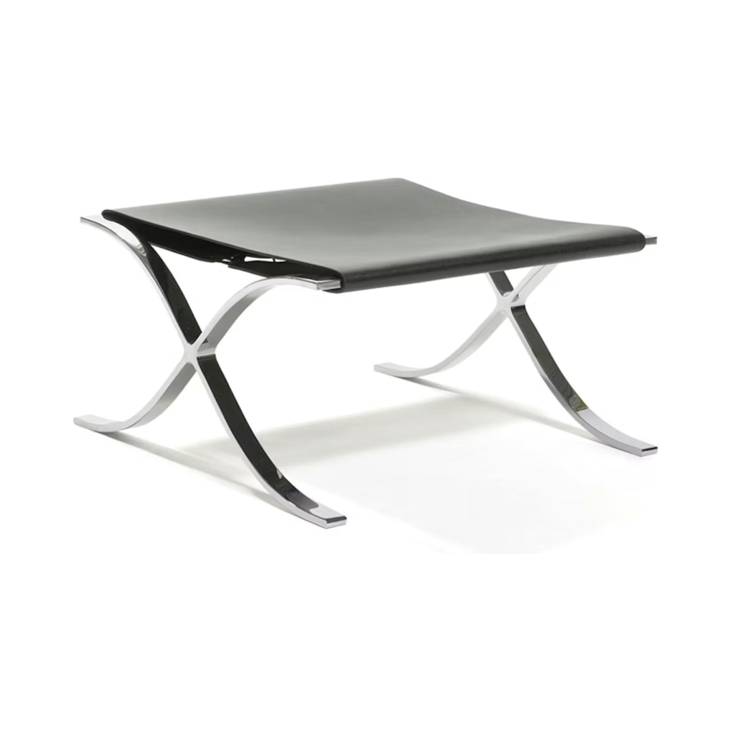 Knoll Barcelona Stools w Cowhide Sling 2 - image-4