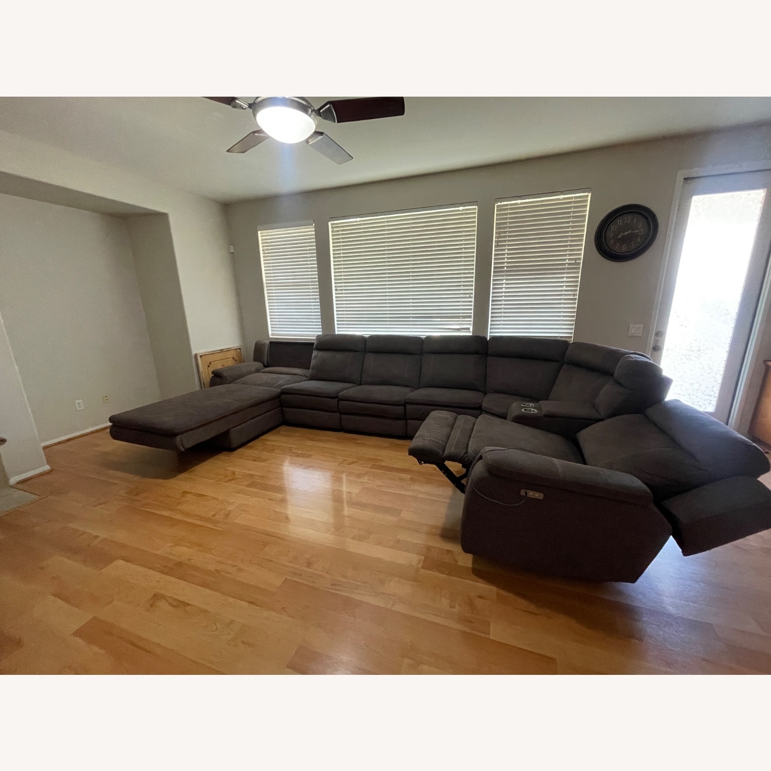 Reclining Sectional Sofa Cup Holders - image-4