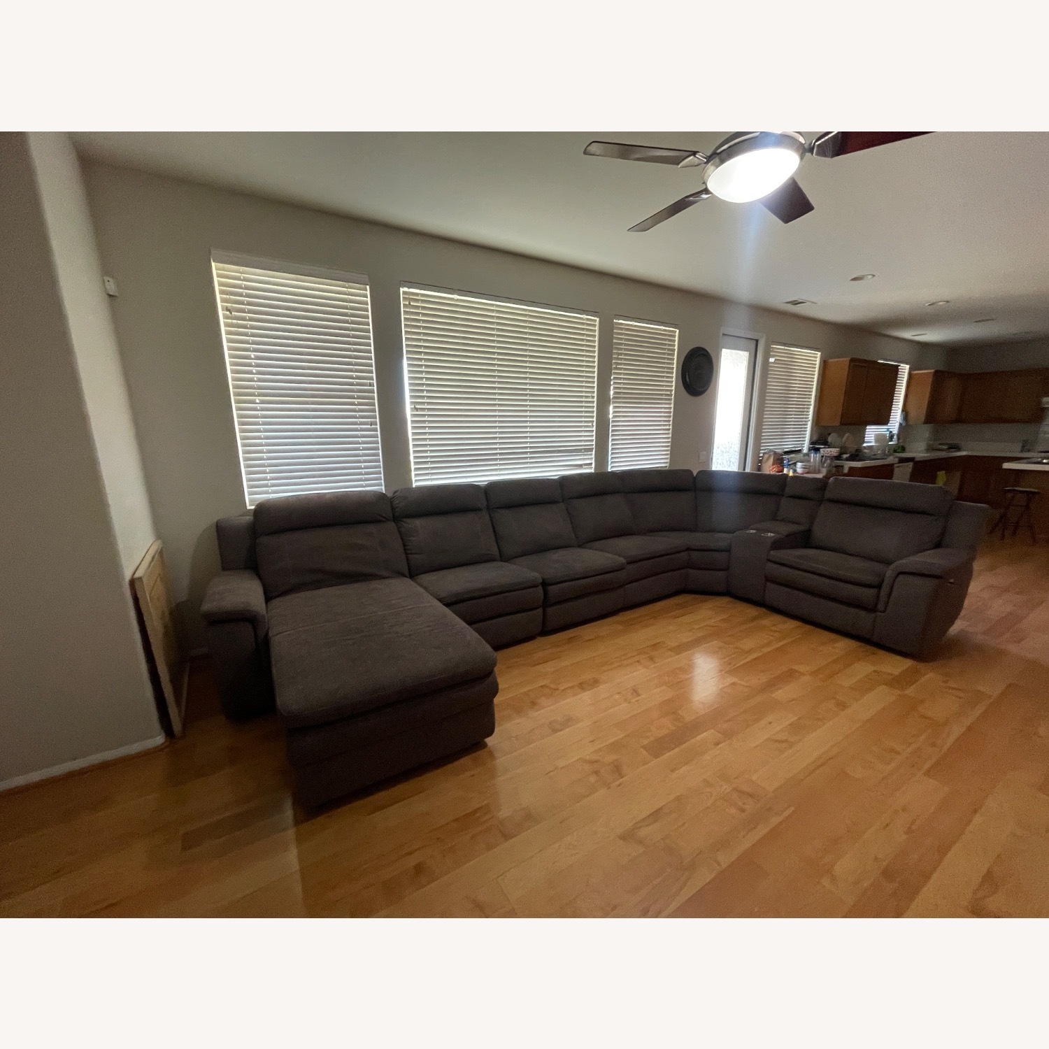 Reclining Sectional Sofa Cup Holders - image-3