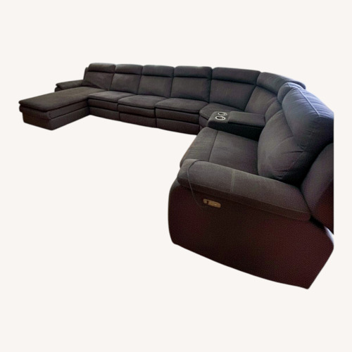Used Reclining Sectional Sofa Cup Holders for sale on AptDeco