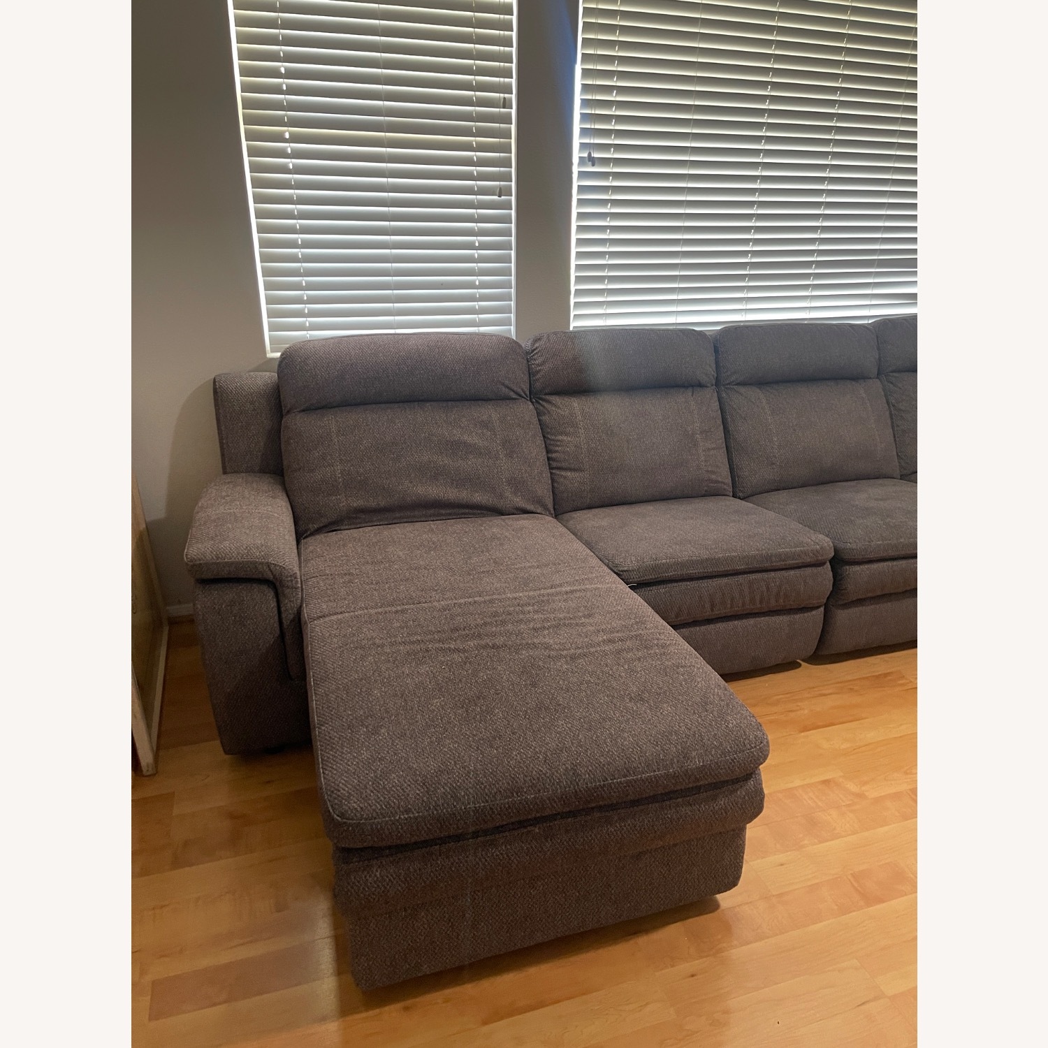 Reclining Sectional Sofa Cup Holders - image-11