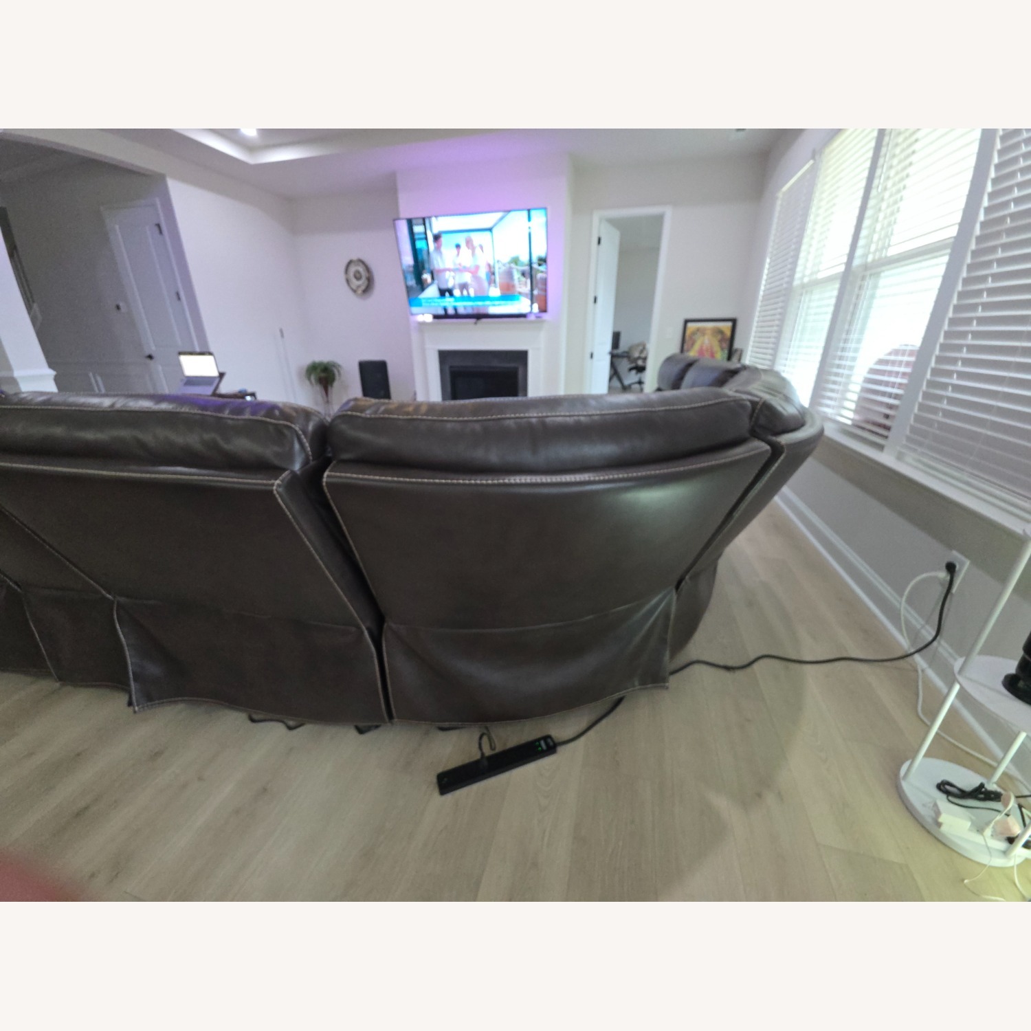 Overstock Abbyson Caterina Brown 6 Piece Reclining Sectional - image-10