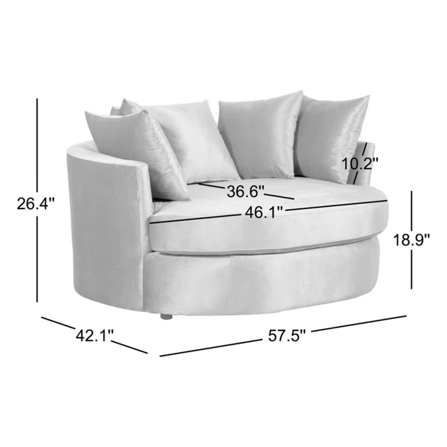 Wayfair Light Brown Loveseat - image-5