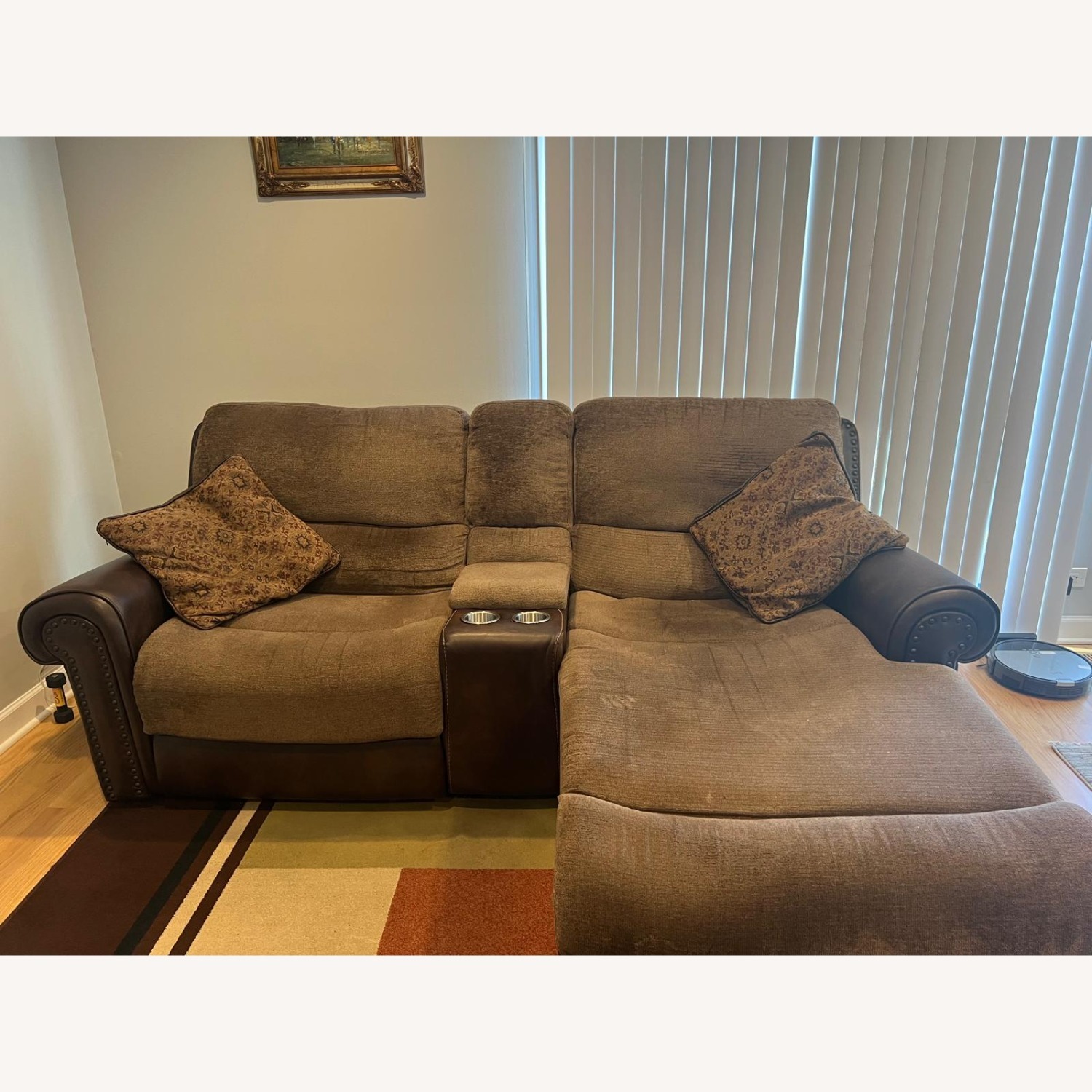 Dark Brown 2 Piece Sectional - image-3