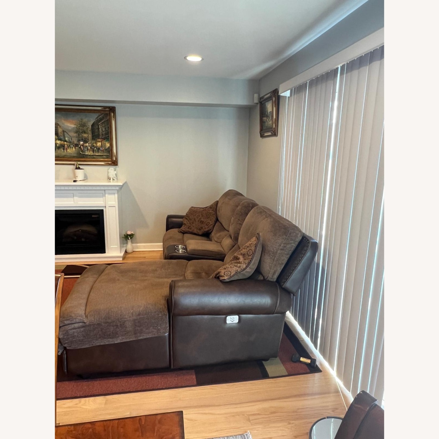 Dark Brown 2 Piece Sectional - image-4