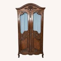 Lewis Mittman Wood Armoire
