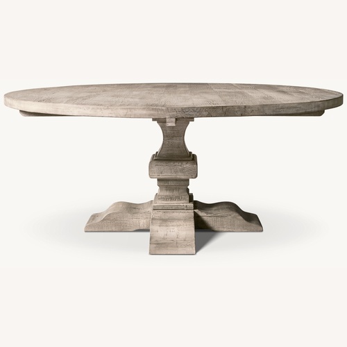 Used Restoration Hardware White Marble Dining Table and Six Chairs for sale on AptDeco