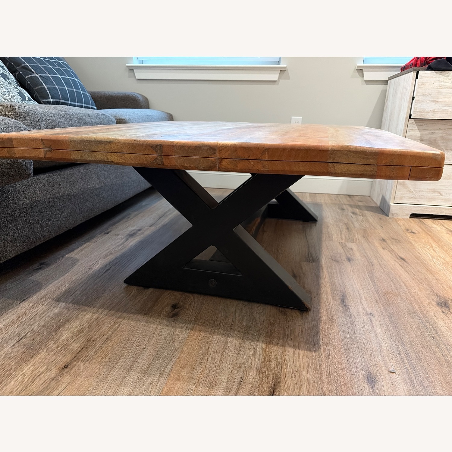 Ashley Furniture Light Brown Wood Coffee Table - image-4