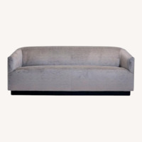 Restoration Hardware 1950s Italian Light Gray 2 Seater Sofa