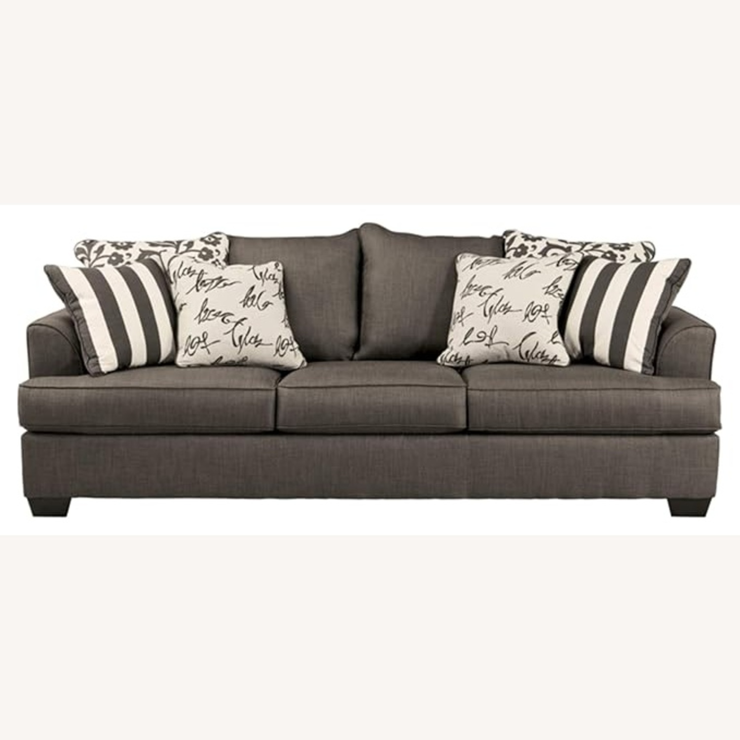 Signature Design Dark Gray Fabric 3+ Seater Sofa - image-4