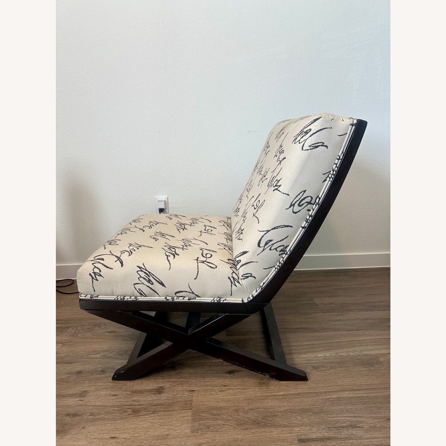 Signature Design White Fabric Accent Chair - image-2