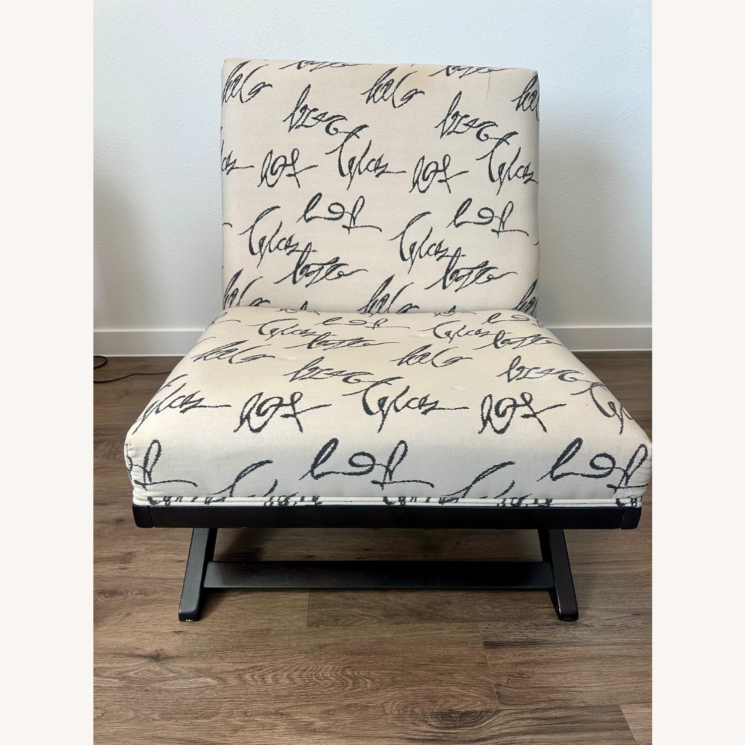 Signature Design White Fabric Accent Chair - image-1