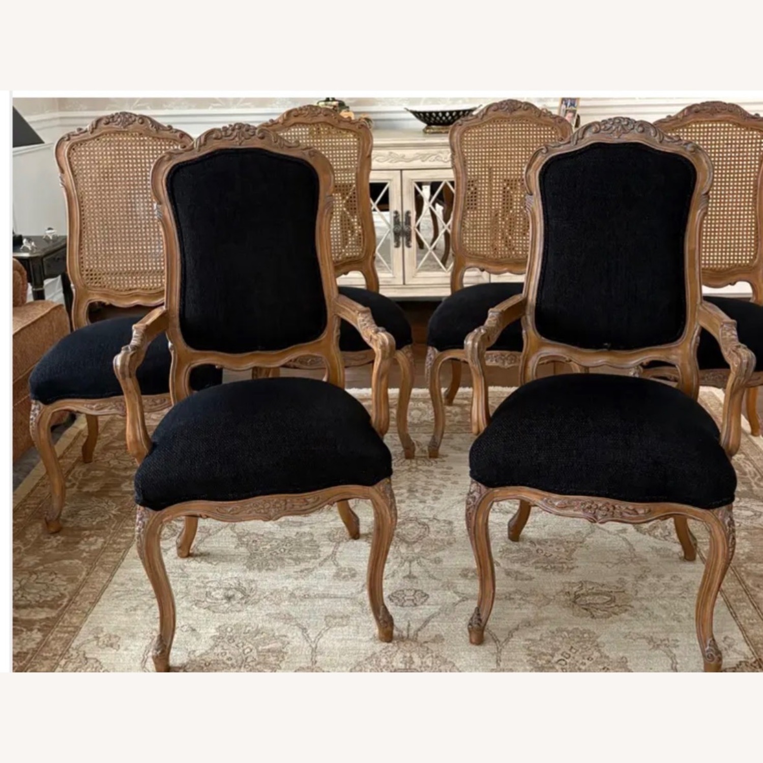 Set of 6 Country French Dining Chairs - image-5