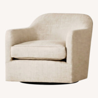 Restoration Hardware White Armchair
