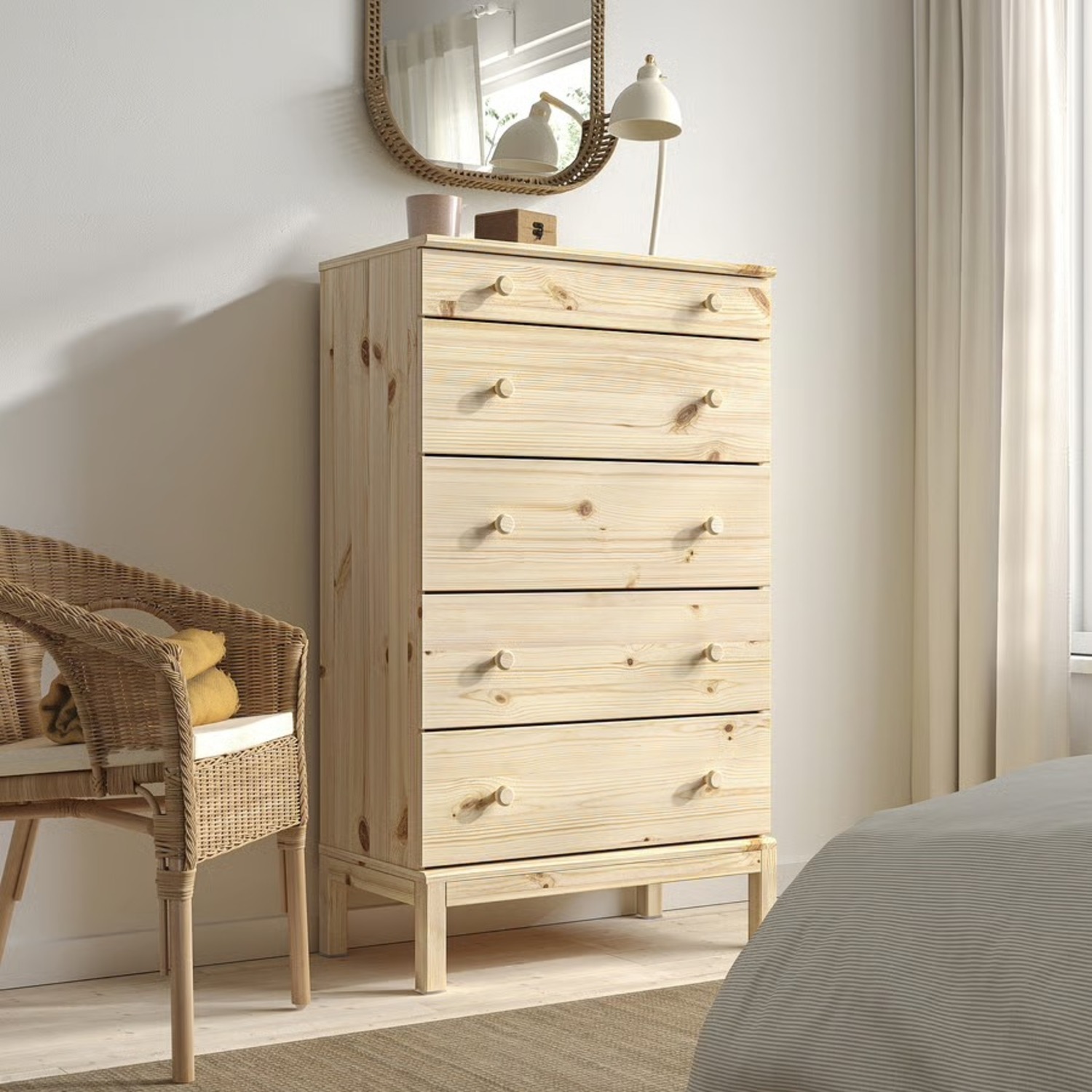 IKEA Solid Wood 5 Drawer Dresser  - image-3