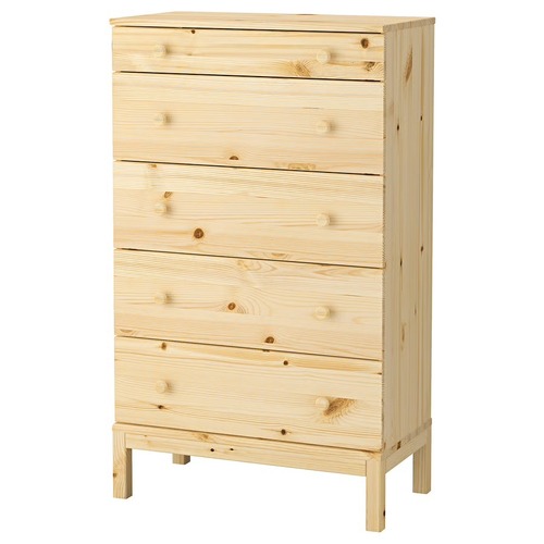 Used IKEA Solid Wood 5 Drawer Dresser  for sale on AptDeco