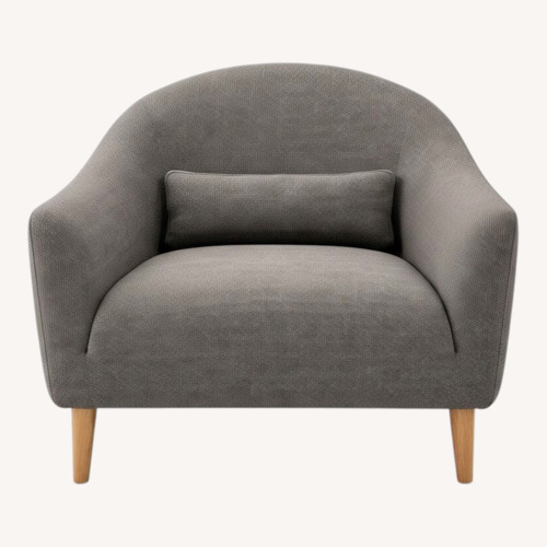 Used Crate & Barrel Dark Gray Pennie Armchair for sale on AptDeco