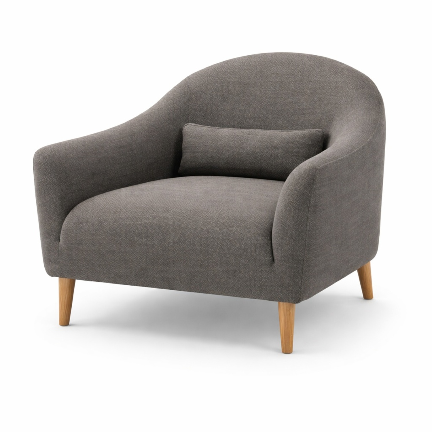 Crate & Barrel Dark Gray Pennie Armchair - image-6