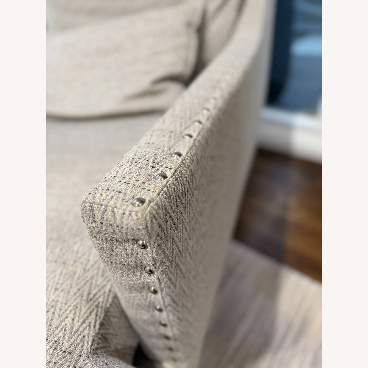 Vanguard Furniture Light Gray Fabric Armchair - image-4