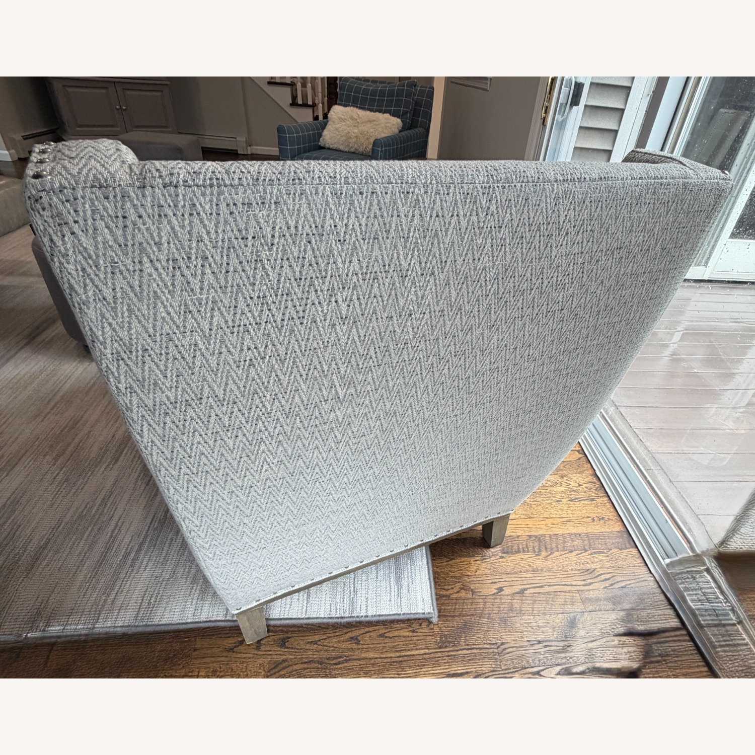 Vanguard Furniture Light Gray Fabric Armchair - image-3