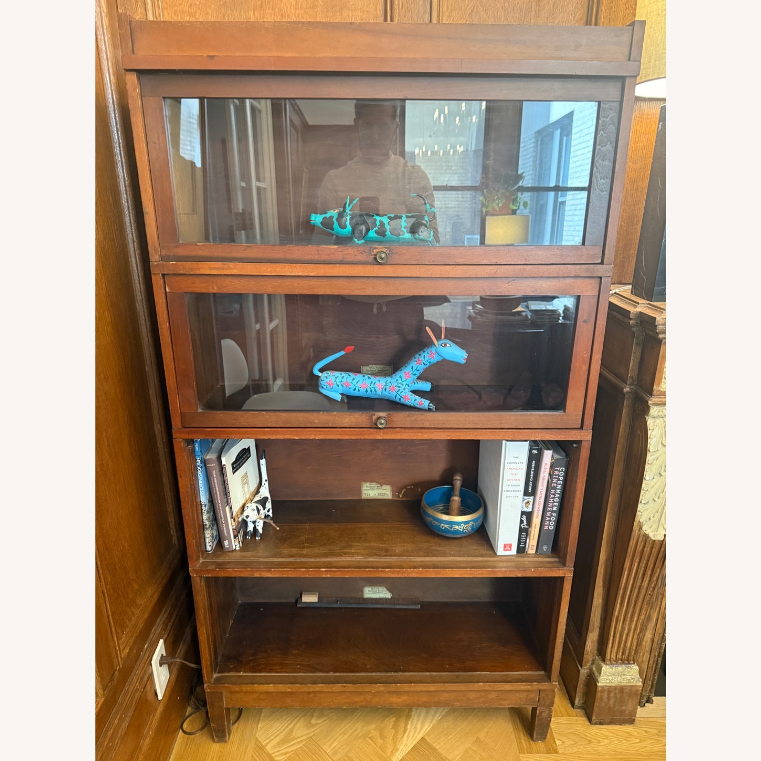 Vintage/Antique Globe & Wernicke Wood Bookcase - image-2