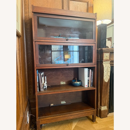 Used Vintage/Antique Globe & Wernicke Wood Bookcase for sale on AptDeco