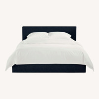 Room & Board Wyatt Blue Fabric Full Bed