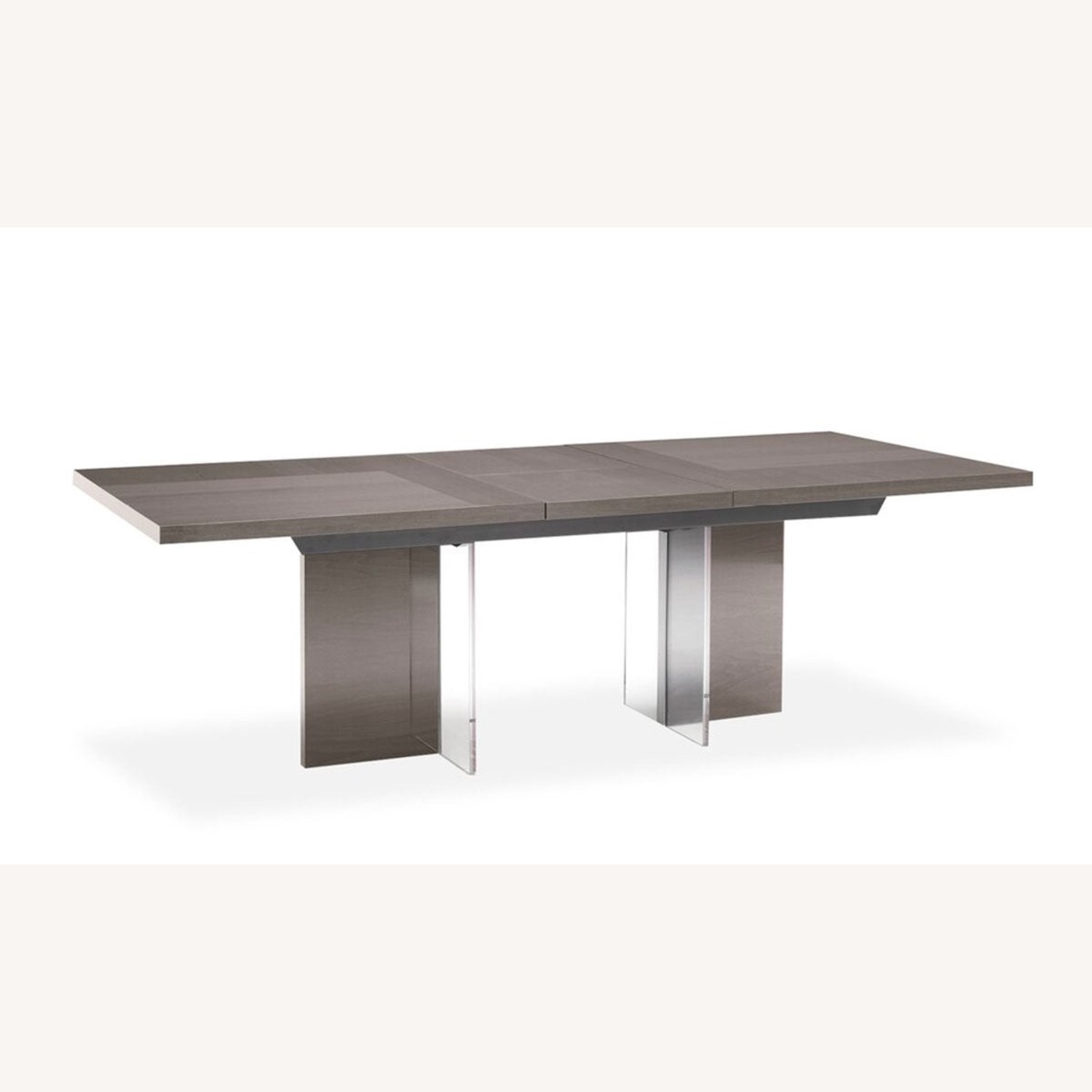 ALF Group Light Gray Wood Veneer Dining Table - image-1